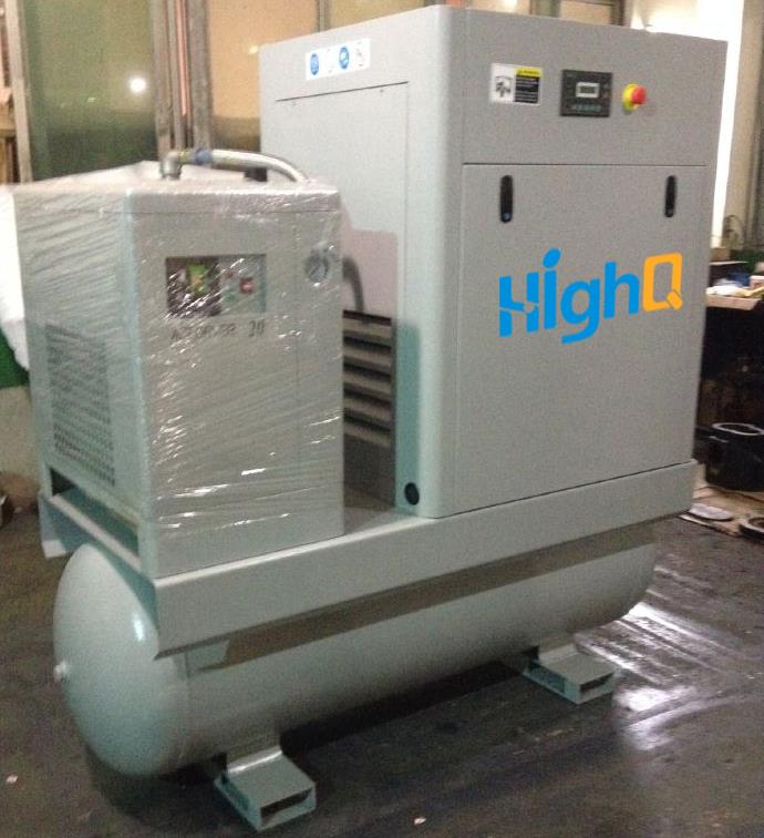 7.5 HP 10HP 15HP 20HP 5.5 kW 7.5 kW 11KW 15KW correia Compressor de ar compacto do óleo-menos Industrial de alta qualidade